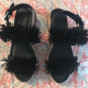 American Eagle fringe wedges